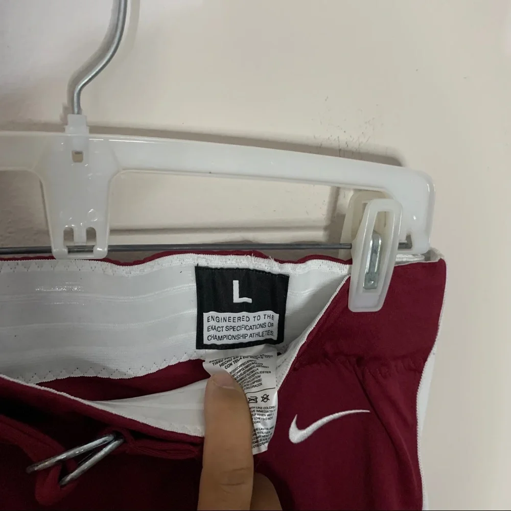 Nike Football Pants Red Maroon L NWT